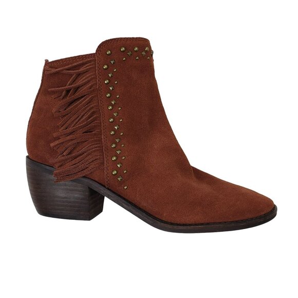 Lucky Brand Kaarina Suede Leather Ankle Boots Size 7.5 - Picture 5 of 10